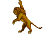 Gif animé lion attaque